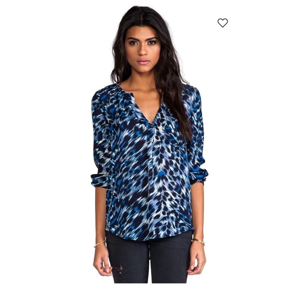 Joie Deon Animal Print Blouse